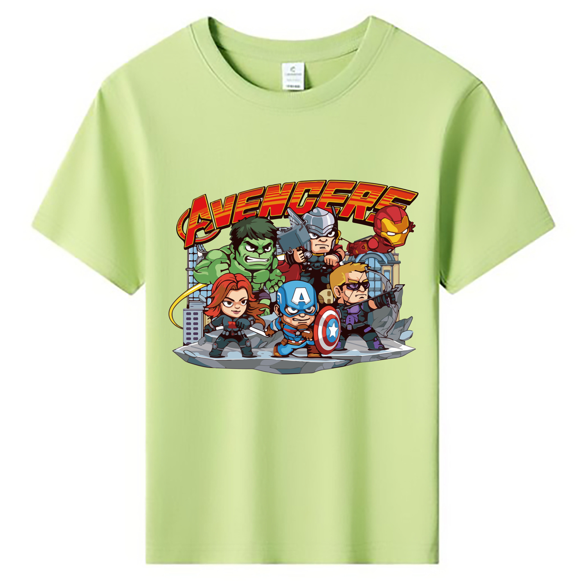 （画像用） アベンジャーズ The Avengers 綿100％キッズTシャツ（フロントプリント）